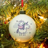 Personalised Peppa Pig Christmas Bauble Extra Image 1 Preview
